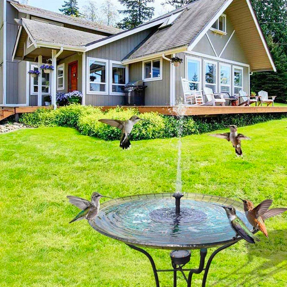 Floating Solar Fountain Pump with 4 Nozzles – Main product image