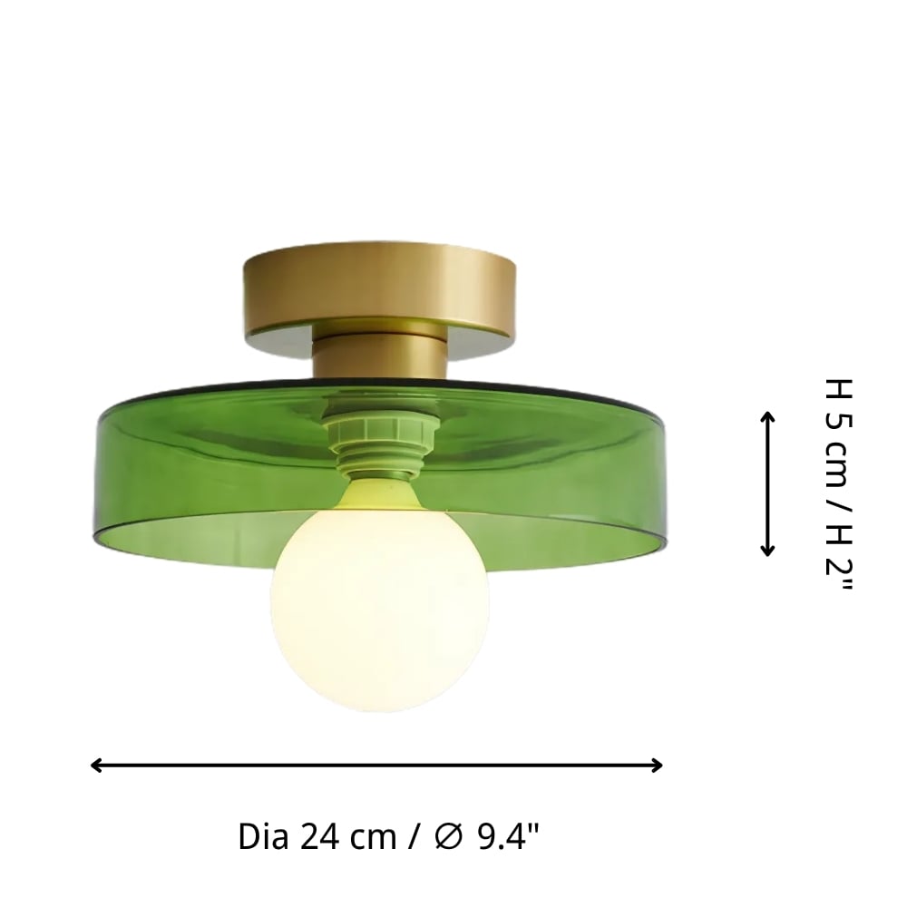French Bauhaus Ceiling Lamp
