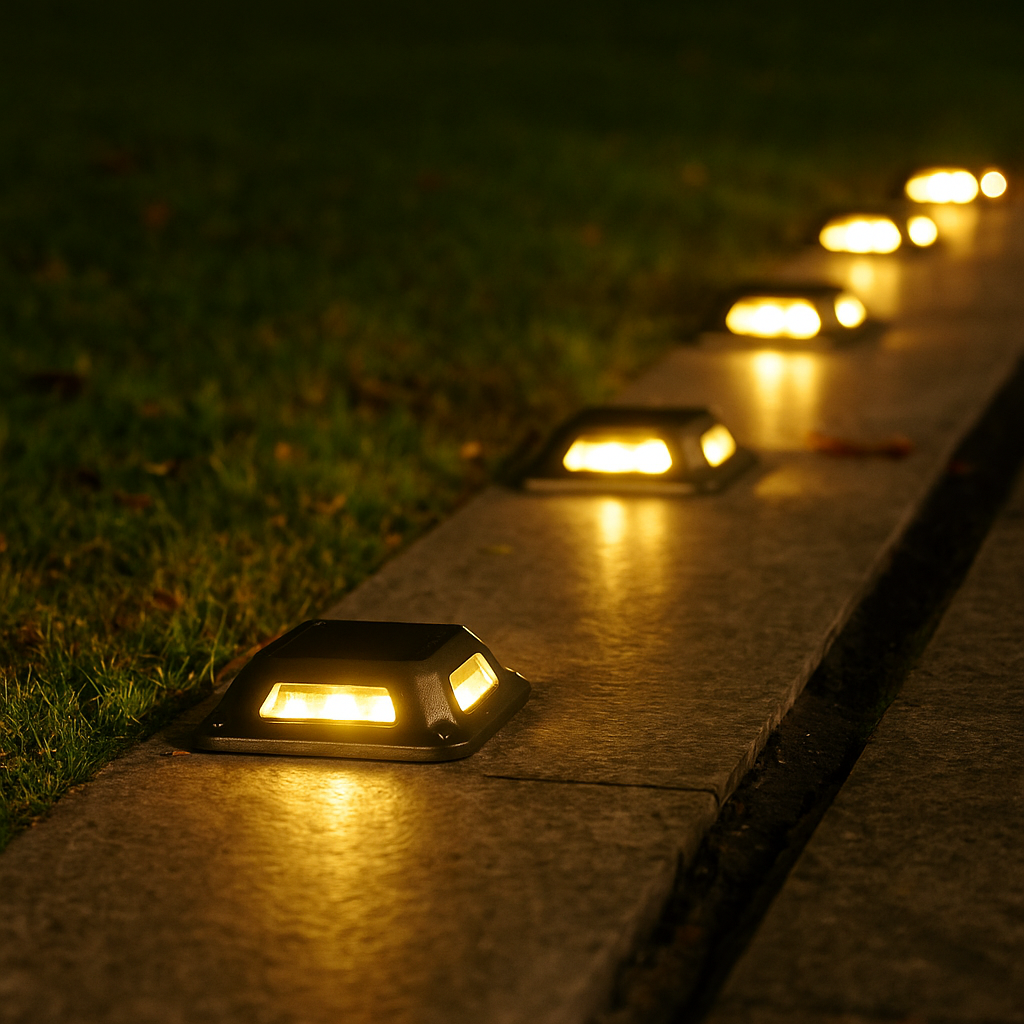 Solar LED Ground Spotlights Set of 4 – Product view 3